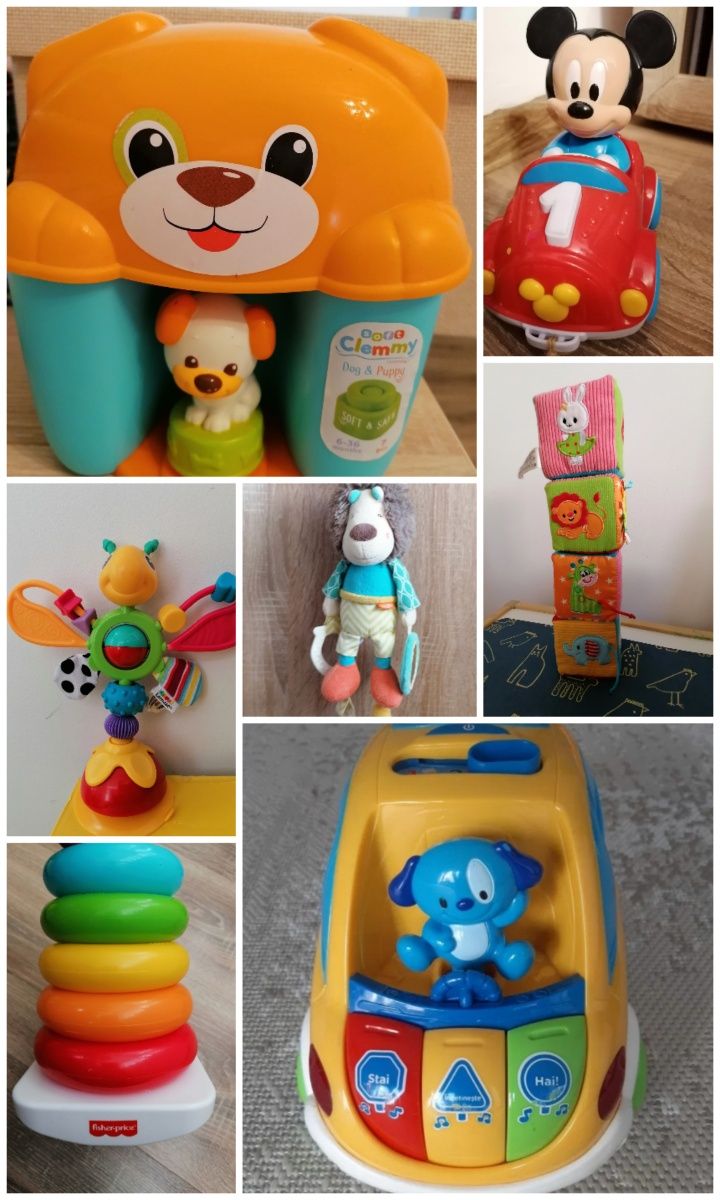 Lot jucării bebeluși, Vtech, Fisher Price, Clementoni, Lamaze