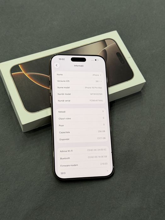 Vand iphone 16 pro max