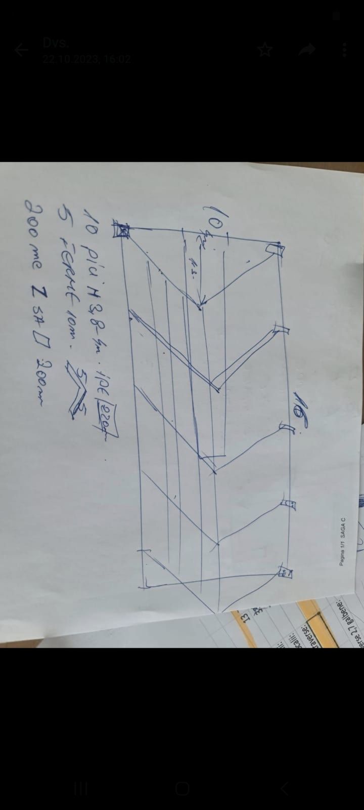 Vand structura metalica pt Hala 10x16xH4ml