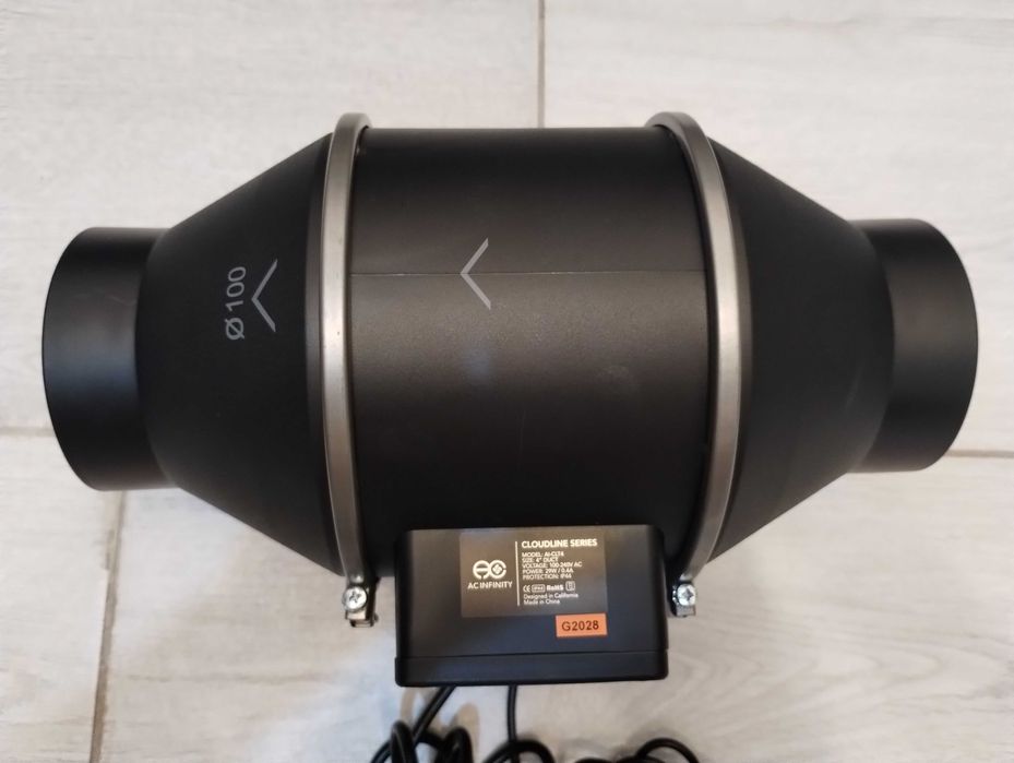 Ventilator inline AC Infinity Cloudline T4 100mm controler inteligent