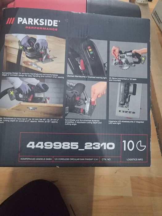 Fierăstrău circular Parkside Performance 12V