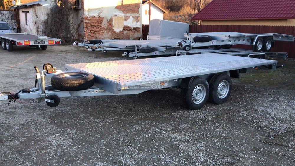 Super preturi! Remorci si platforme auto NOI! Importator!