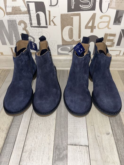 Боти от естествен велур okaidi-obaibi