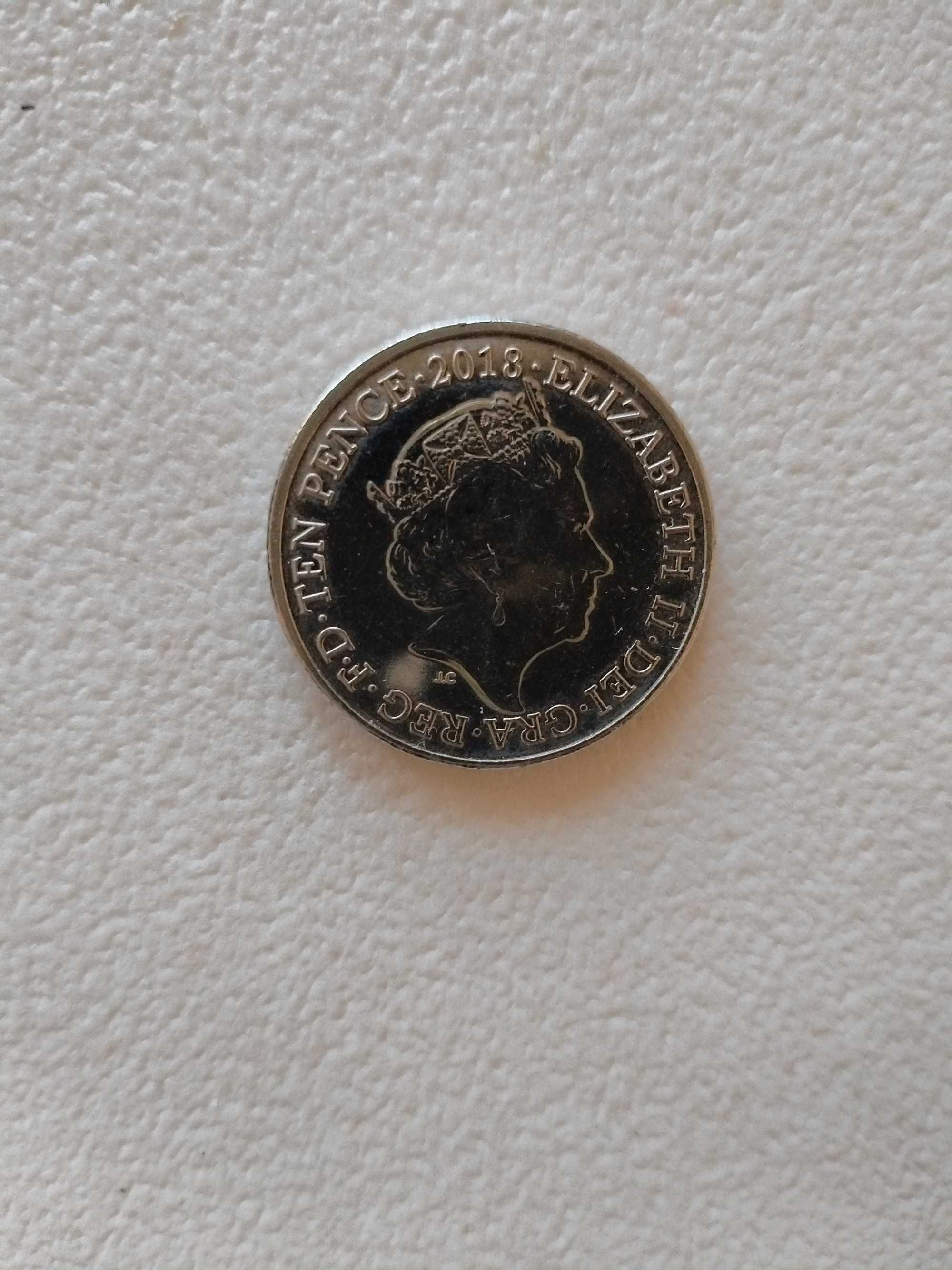 10p Английски 10 Пенса с Буквата М /Magic/