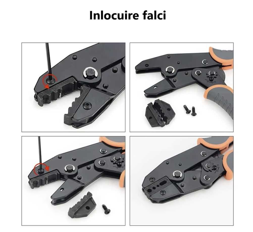 Cleste sertizat multifunctional 4 tipuri de falci matrite