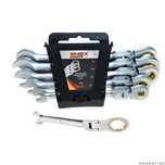 Set chei fixe, inelare cu clichet si balama, 5 piese, 8-17 mm,
