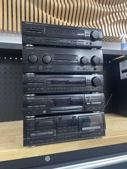 Linie kenwood amplificator a-77 egalizator ge-760 cd dp-m87 deck x 87