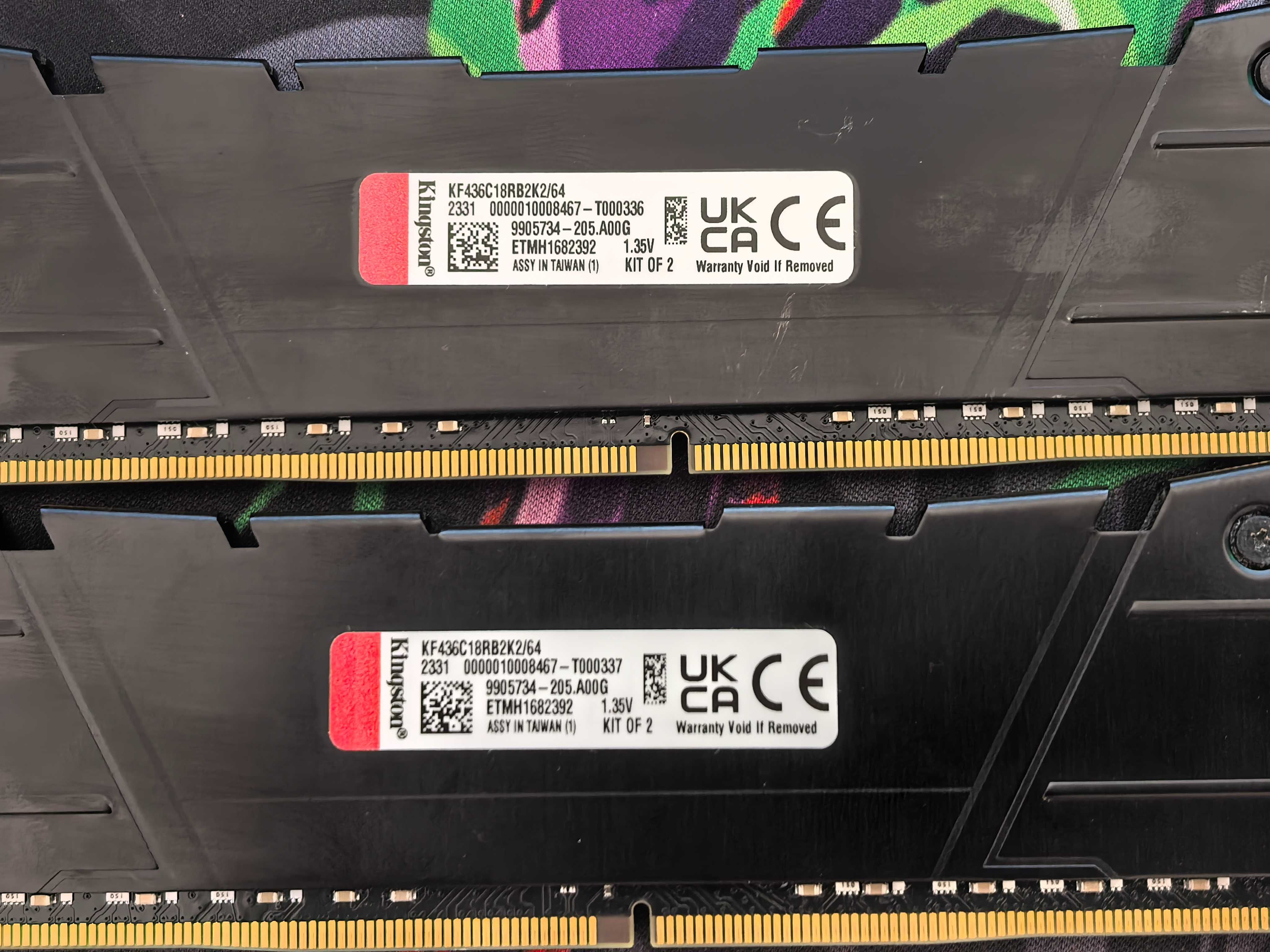 64ГБ Рам памет: 2x32GB 3600MHz Kingston FURY Renegade KF436C18RB2K2/64