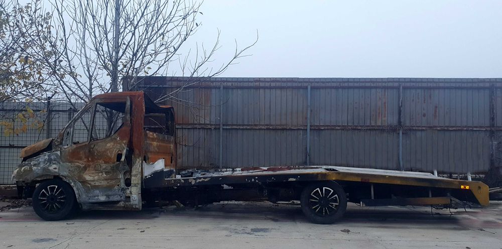 Iveco Daily 35S18, an  2021, sasiu autoplatforma acte Ro - avariat