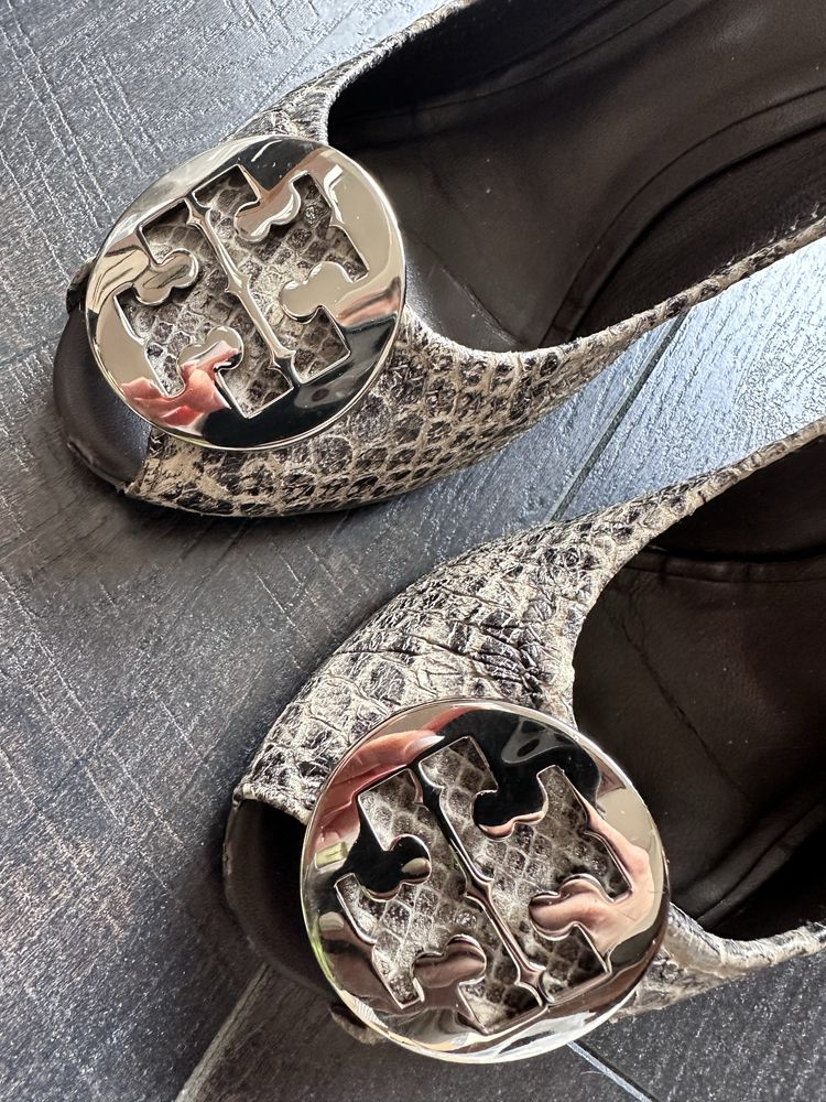 Сандали обувки Vicini Tapeet Италия Tory Burch кожа от питон