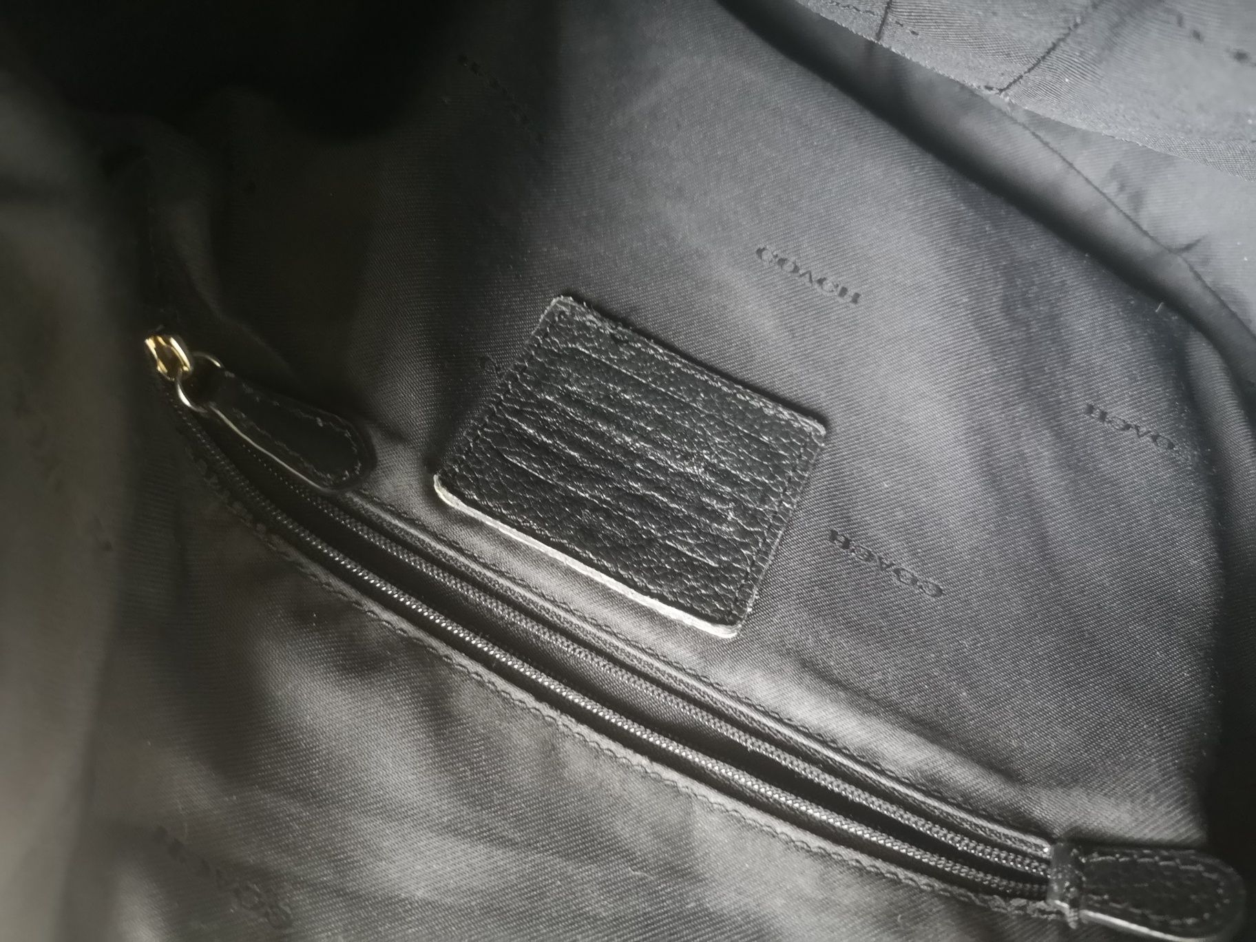 COACH, оригинална чанта естествена кожа