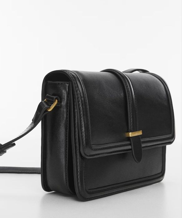 Черна дамска чанта Mango