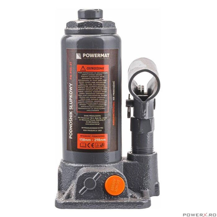 Cric hidraulic, capacitate 3 tone, 298 mm - 158 mm, Powermat