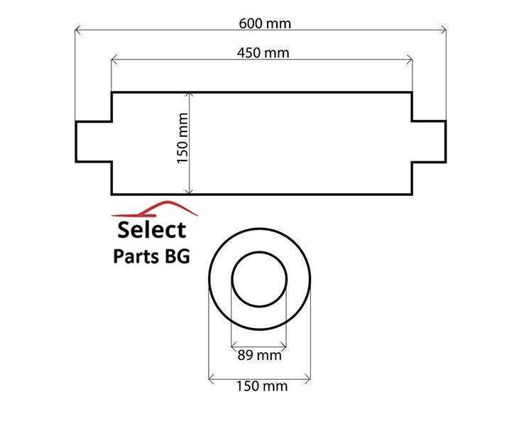 Универсално спортно гърне 89mm Turbo Works RS 304SS 450mm