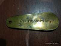 Ложка для обуви, карманная (1950г). "Fitrite Footwear" Made in England