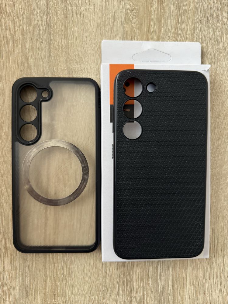 Husa Spigen Liquid Air pentru Galaxy S23 + cadou Dux Ducis Magsafe