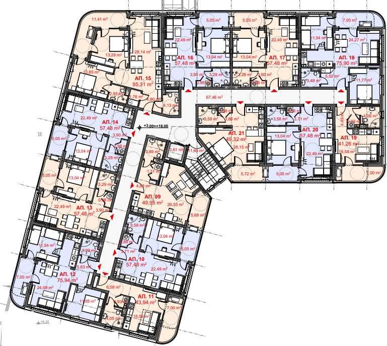 Продава се Едностаен апартамент в Бургас, Крайморие - 48 кв.м за 1145 €/кв.м - Снимка #9