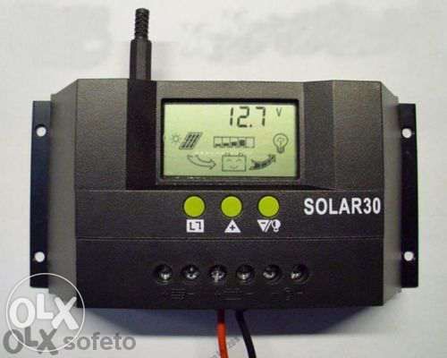 Соларен контролер 12v /24v 30А ВИСОК КЛАС с амперметър солар регулатор