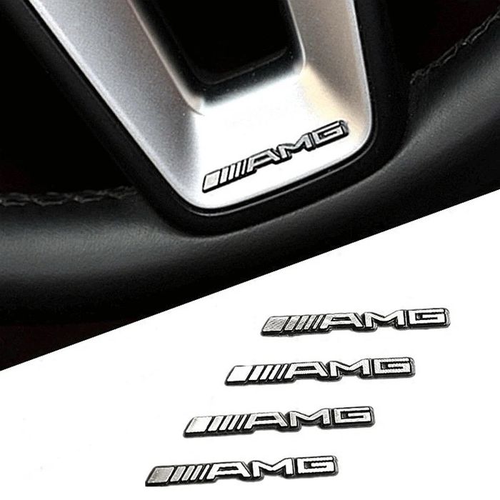 Emblema volan AMG / Interior Mercedes / Sticker Sigla Stema