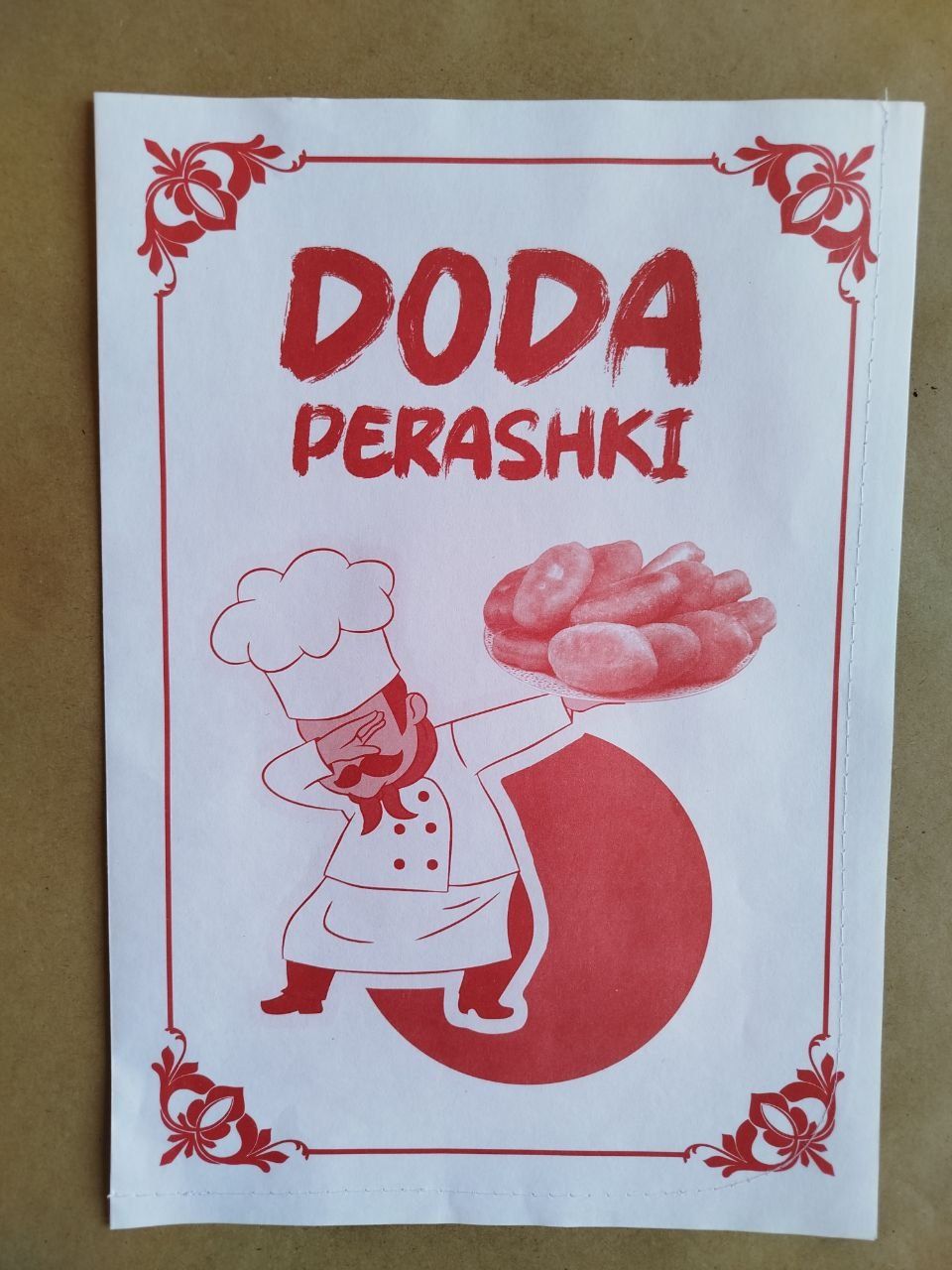 Somsa gummalar uchun qogoz paket