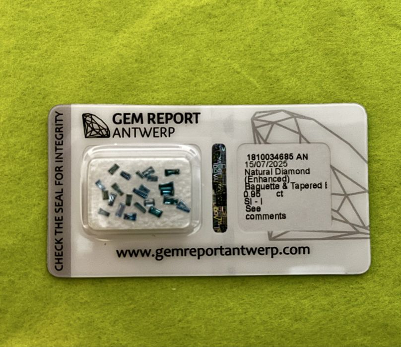 Diamante naturale albastre 0.95 ct – certificat Gem Report Antwerp