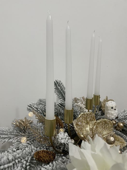 Aranjament de Crăciun handmade, stil luxury