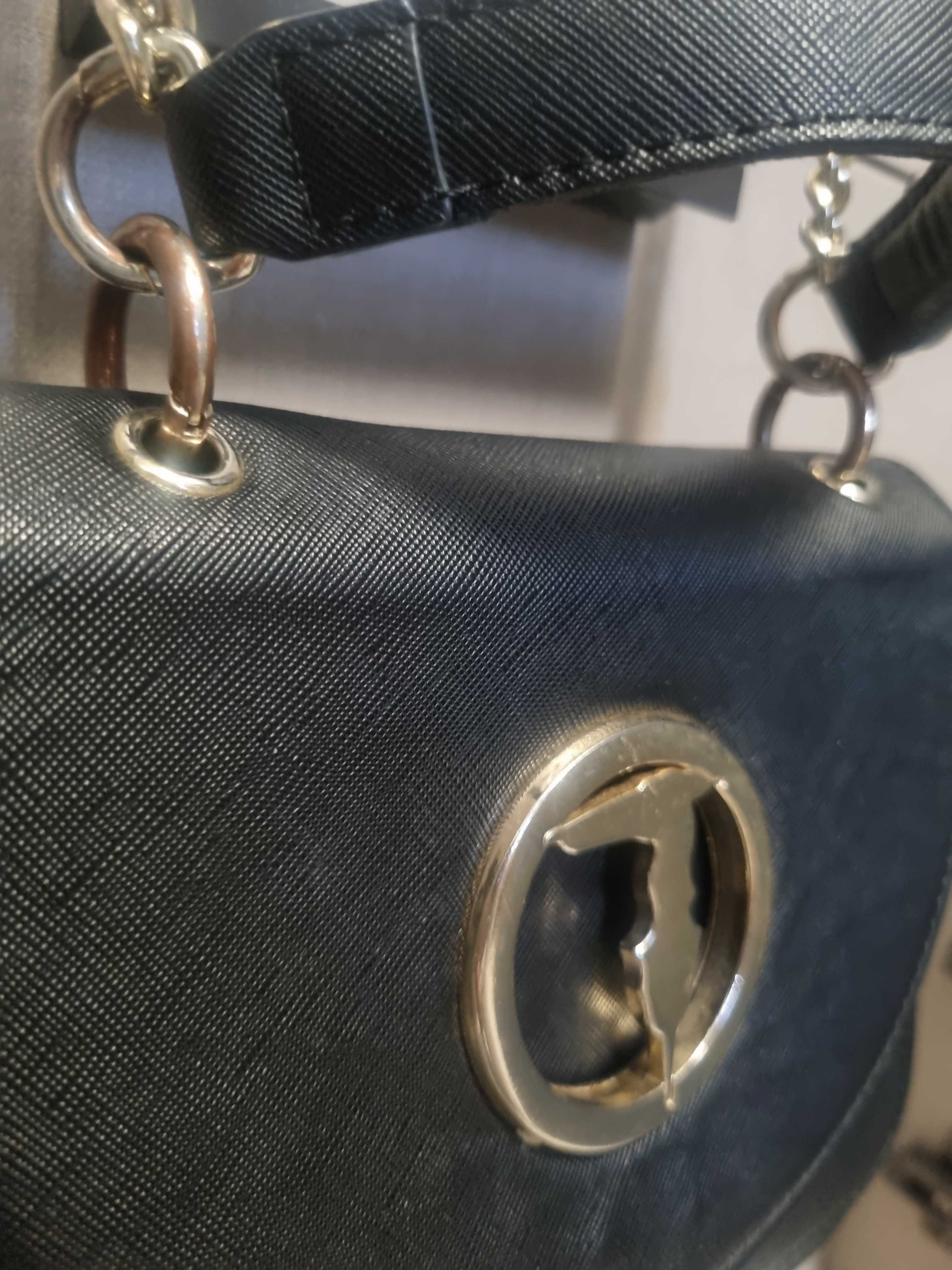Черна чанта Trussardi jeans