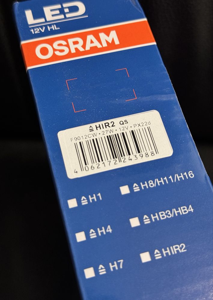Крушки OSRAM LED 9012/HIR2 – 6000K, 2 х 27W