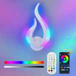 НОВA! RGB Smart вътрешна LED стенна лампа 8W, с музикален синхрон