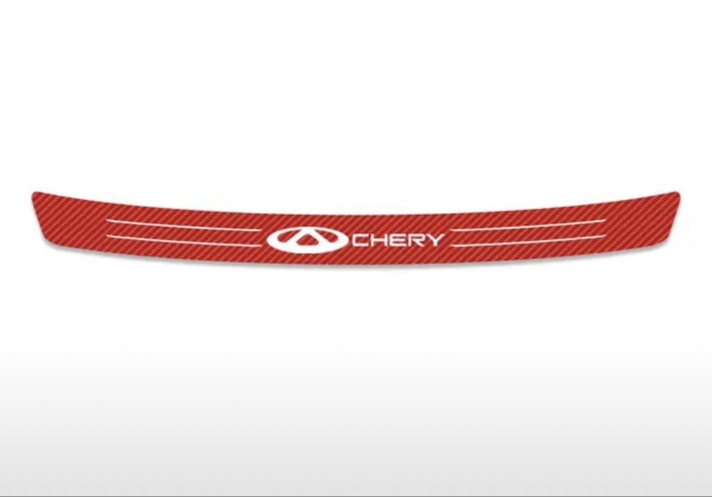 Продается красн.наклейка на задний бампер автомобиля Chery