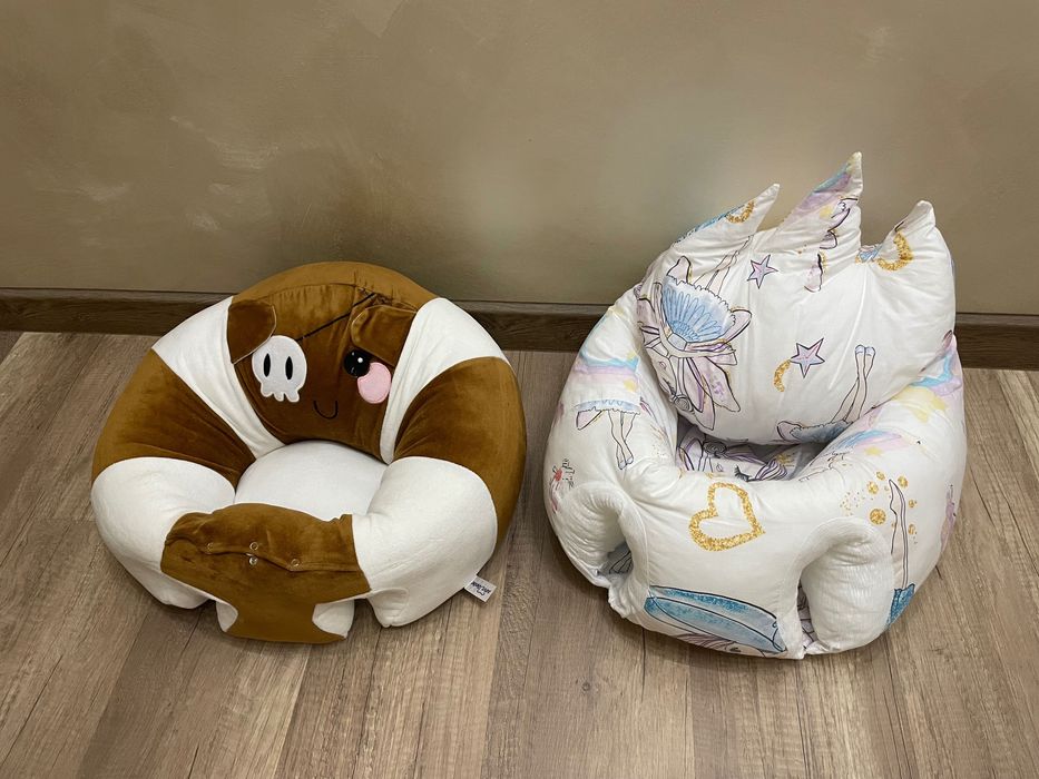 Детски мек пуф с облегалка