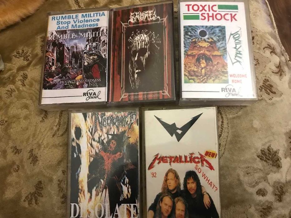 Касетки метъл Унисон, Рива Саунд, Кингс Рекърдс, Лазаров Рекърдс и др.
