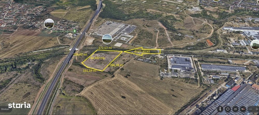 Teren de vanzare in Slatina 34342 mp