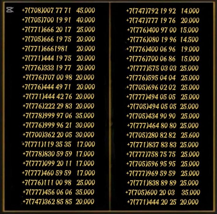 Продам красивые номера