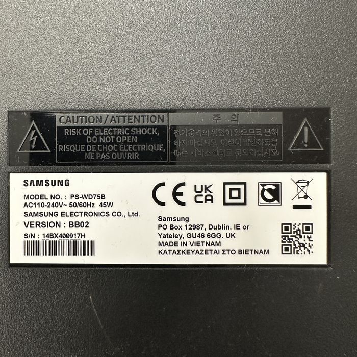 Vand sistem SoundBar Samsung