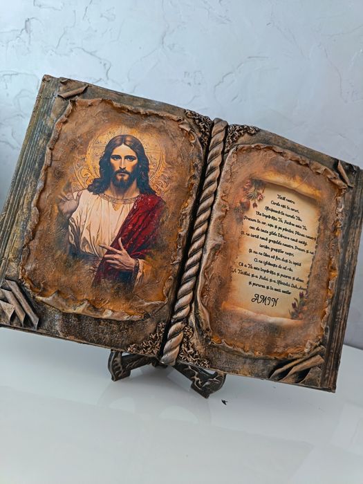 Tablou-icoană tip carte cu suport