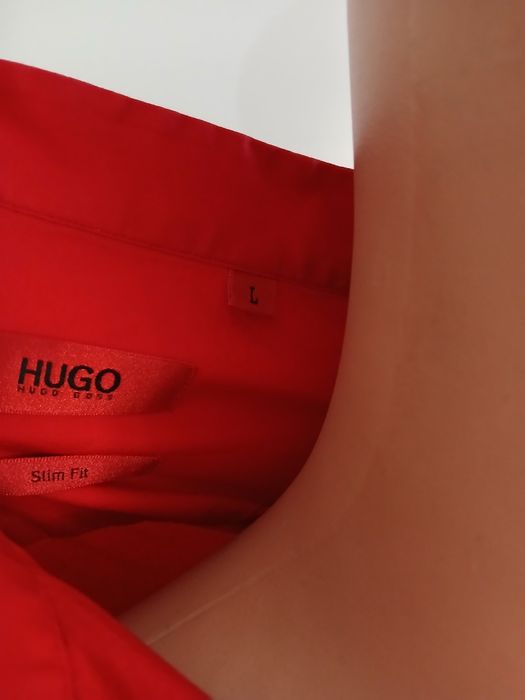 Червена риза Hugo Boss L