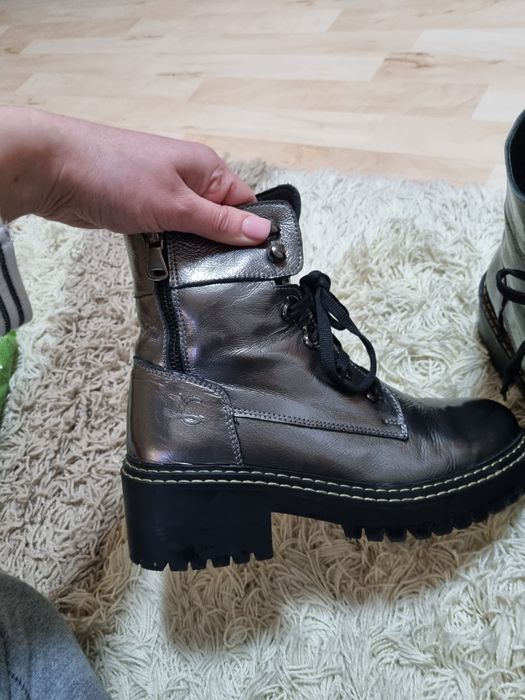 Bocanci dama marime 39, argintiu