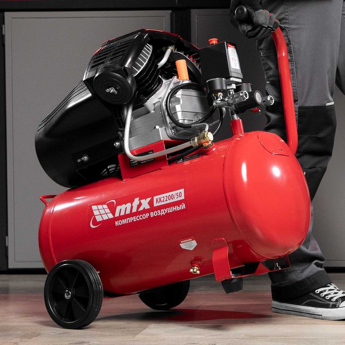 Havo kompressori MTX KK-2200/50, 2.2 kVt, 50 litr, 350 l/min,