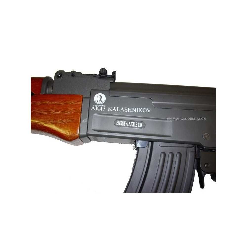 Pusca AK47  Kalashnikov cu blowBack A.E.G. full METAL si lemn 120916