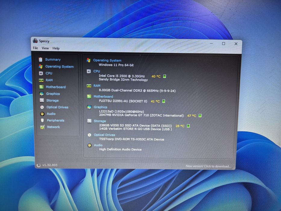 Sistem PC complet office low gaming i5 , gpu 2gb, ssd 256 Intel I5 8gb