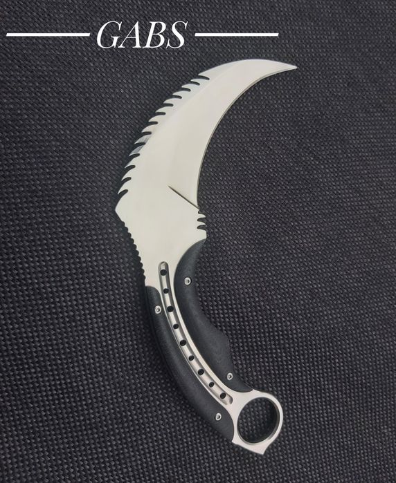 Дизайнерски карамбит Todd Begg с кания от телешки бланк