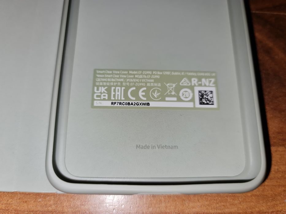 Husa flip activa originala Samsung Smart Clear View Cover S21 FE 5G