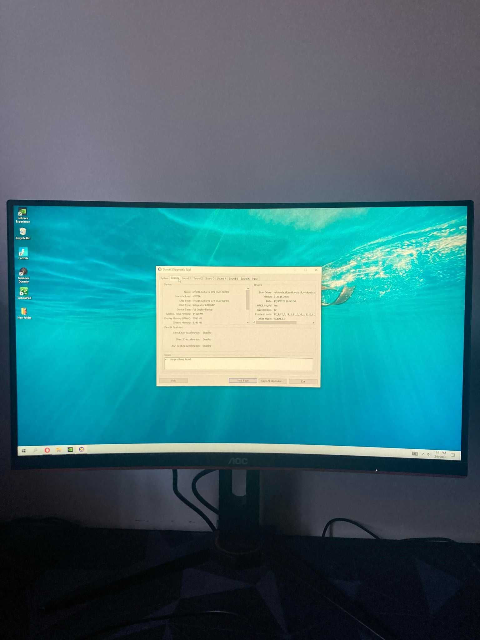 PC  intel core i5 10 gen +monitor AOC