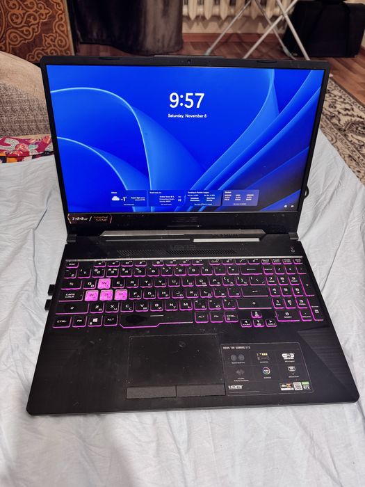 Ноутбук ASUS TUF Gaming F15 15.6"/ i-5 11400H/ RTX 3060 6гб/16/SSD 512