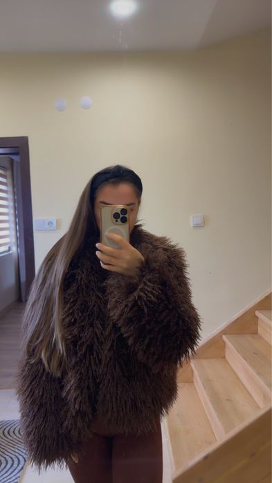 Най- модното хит палто!!! Тип монголска вълна 2025