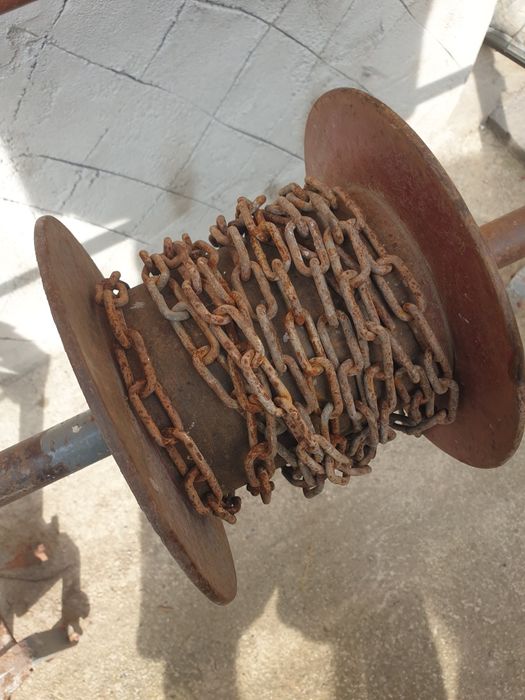 Vand dispozitiv, rola cu lant de scos apa din fantana manual