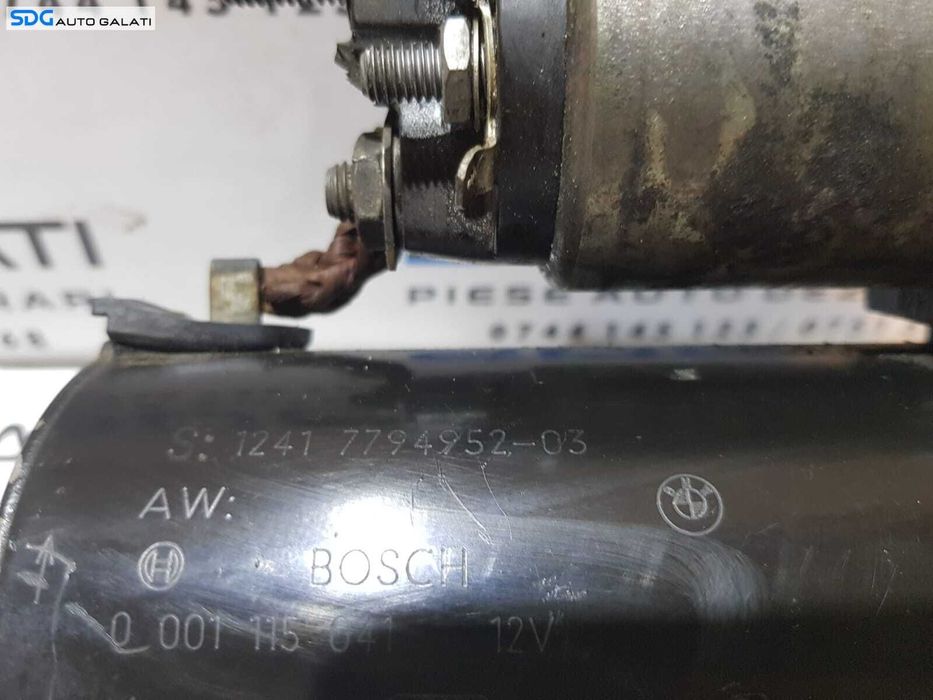 Electromotor cu 9 Dinti BMW Seria 5 E60 E61 525 530 2.5 3.0 D 2005 - 2010 Cod 7794952 0001115041 [B3323]