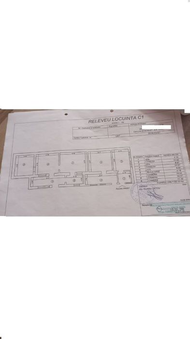 Mosneni casa la rosu cu teren 2850mp