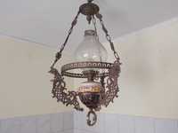 Lampa - lustra vintage din bronz